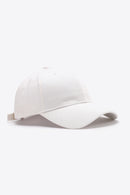 Casquette de baseball unie en coton ajustable