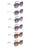 Amazing Lens Pearl Style Decorated Temple Sunglasses - AM APPAREL