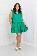 Vestido con volantes de tamaño completo para cita de juego de Hailey &amp; Co