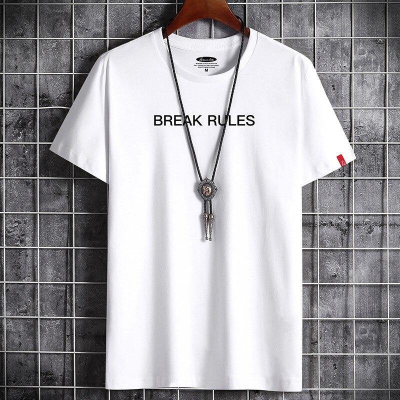 "BREAK RULES" Men's Graphic T-Shirt - AM APPAREL