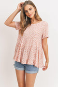 Cang Floral Top With Back Tie - AM APPAREL