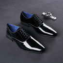 Classic Men's Formal Wedding Leather Shoes - AM APPAREL