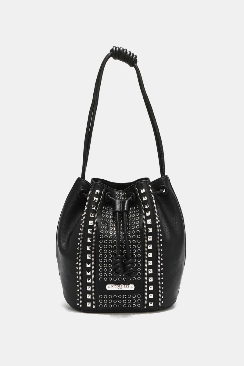 Nicole Lee USA Amy Studded Bucket Bag