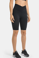 Short de cycliste taille haute avec poches