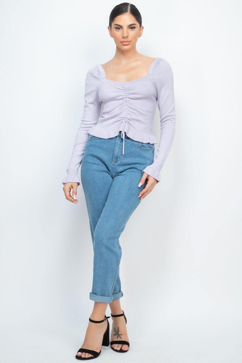 Double Button High-waisted Jeans - AM APPAREL