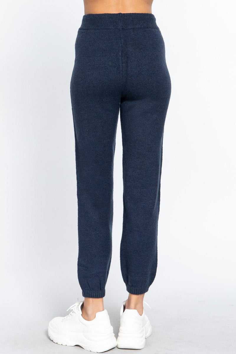 Drawstring Sweater Long Pants - AM APPAREL