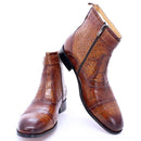 DW Men's Genuine Leather Cowboy Boots - AM APPAREL