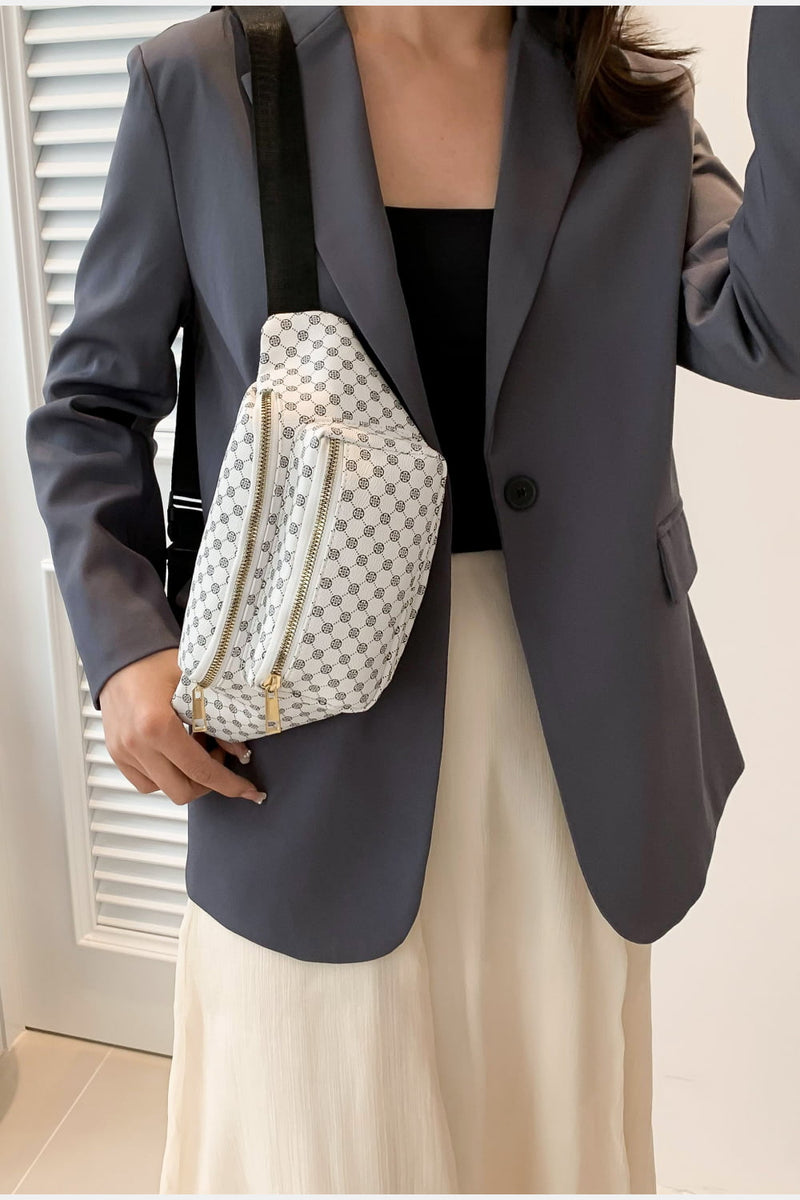 Sac à bandoulière en cuir PU imprimé