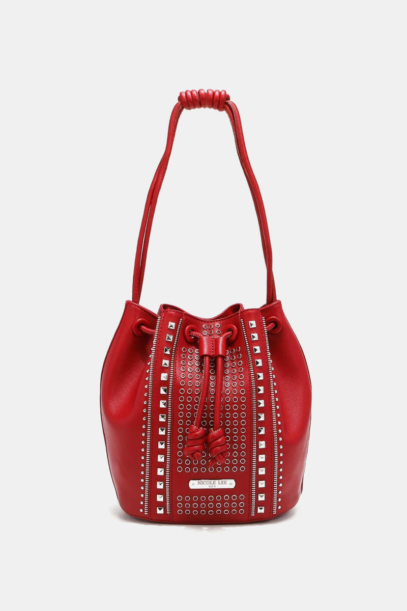 Nicole Lee USA Bolso bombonera Amy con tachuelas