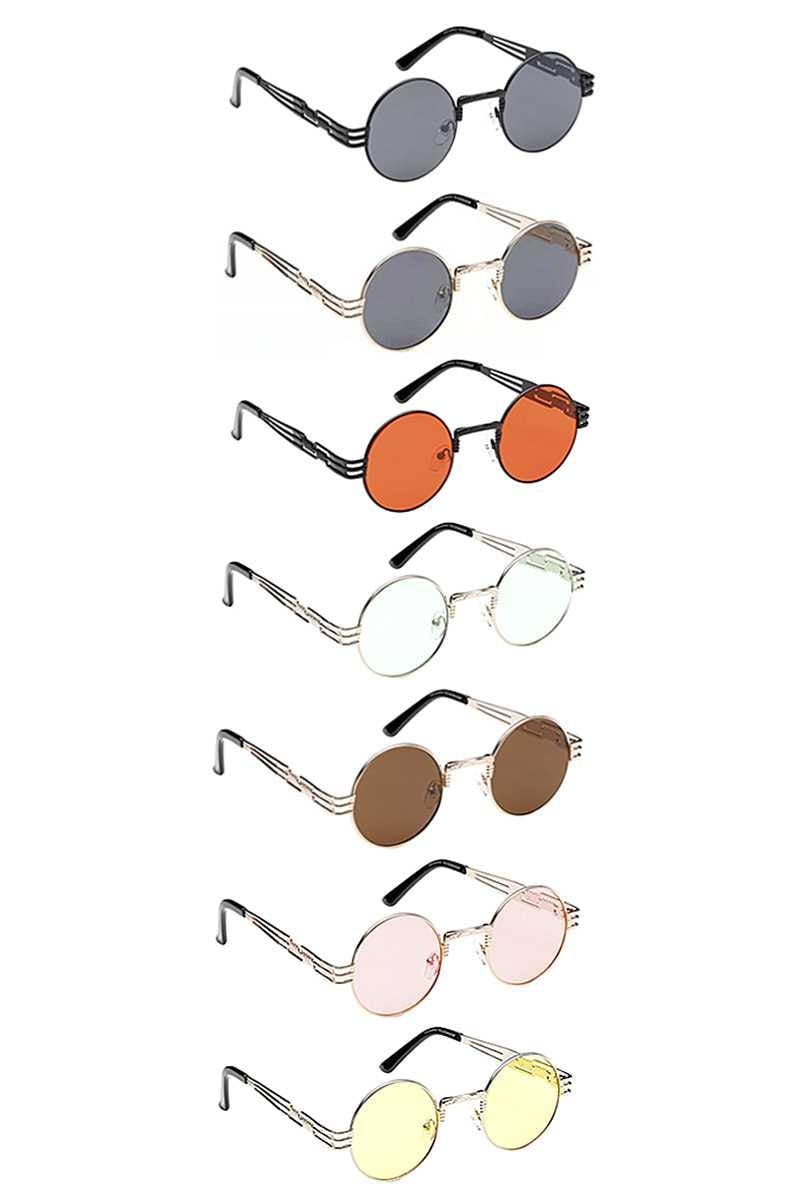 Fashion Circle Round Sunglasses - AM APPAREL