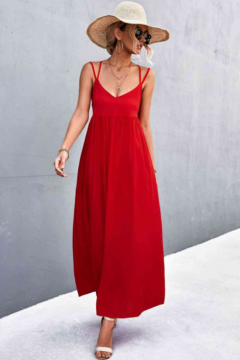 Double Strap Tie Back Dress