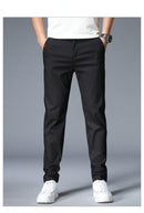 JANTOUR Men's Solid Color Casual Pants - AM APPAREL