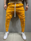 Men's 3D Print Casual Slim Fit Zipper Pants - AM APPAREL