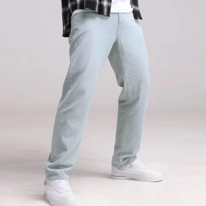 Men's Baggy Casual Solid Color Jeans - AM APPAREL