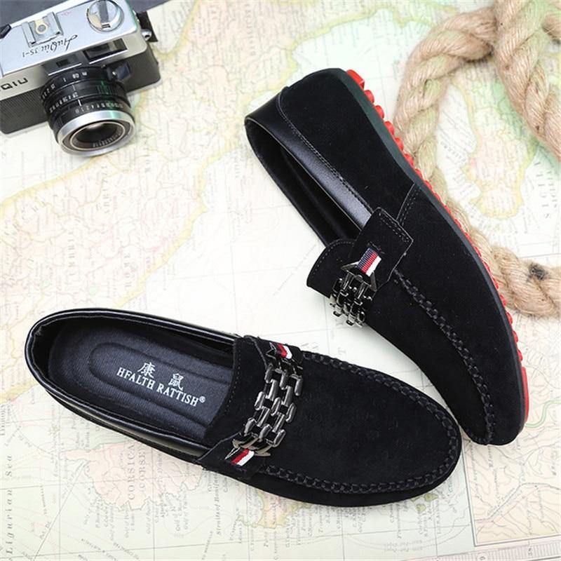 Men's Breathable Shallow Moccasins Loafers - AM APPAREL