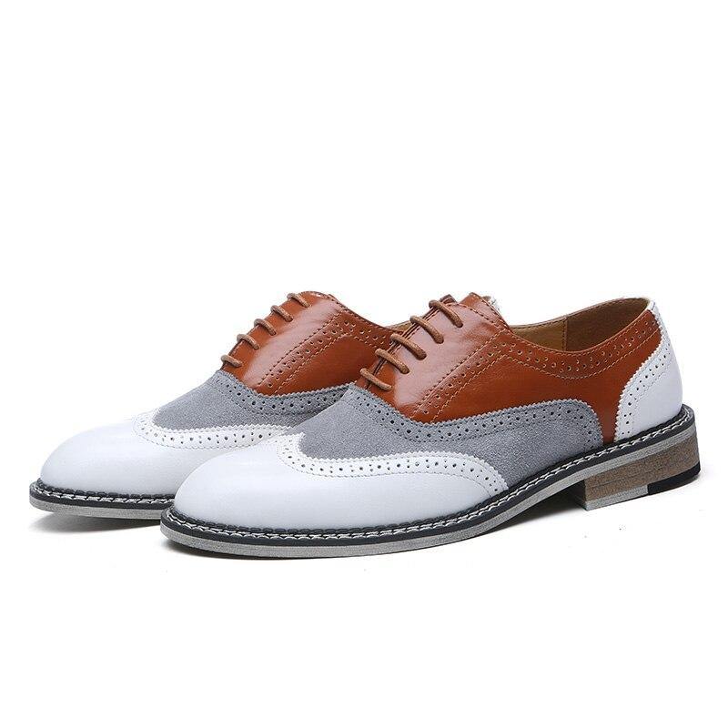 Men's Brogues Lace-Up Bullock Business Oxford Shoes - AM APPAREL