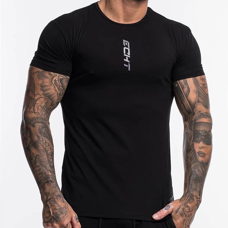 Men's Casual Cotton Fitness Short Sleeve T-shirt - AM APPAREL