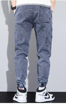 Men's Casual Embroidery Harlan Jeans - AM APPAREL