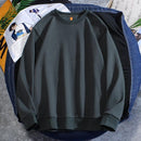 Men's Casual Plain Color Light Weight Sweatshirt - AM APPAREL