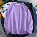 Men's Casual Plain Color Light Weight Sweatshirt - AM APPAREL