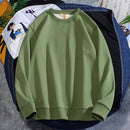 Men's Casual Plain Color Light Weight Sweatshirt - AM APPAREL