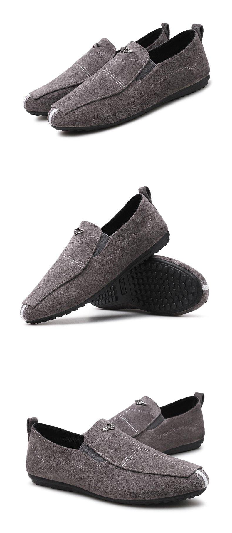 Men's Casual Slip-On Moccasin Driving Loafers - AM APPAREL
