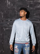 Men's Casual Solid Color O-neck Sweatshirt - AM APPAREL