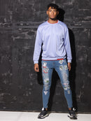 Men's Casual Solid Color O-neck Sweatshirt - AM APPAREL