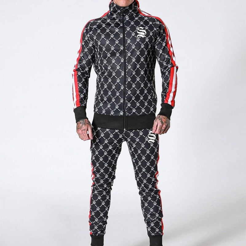 Men's Casual Stand-Up Collar Track Suit - AM APPAREL
