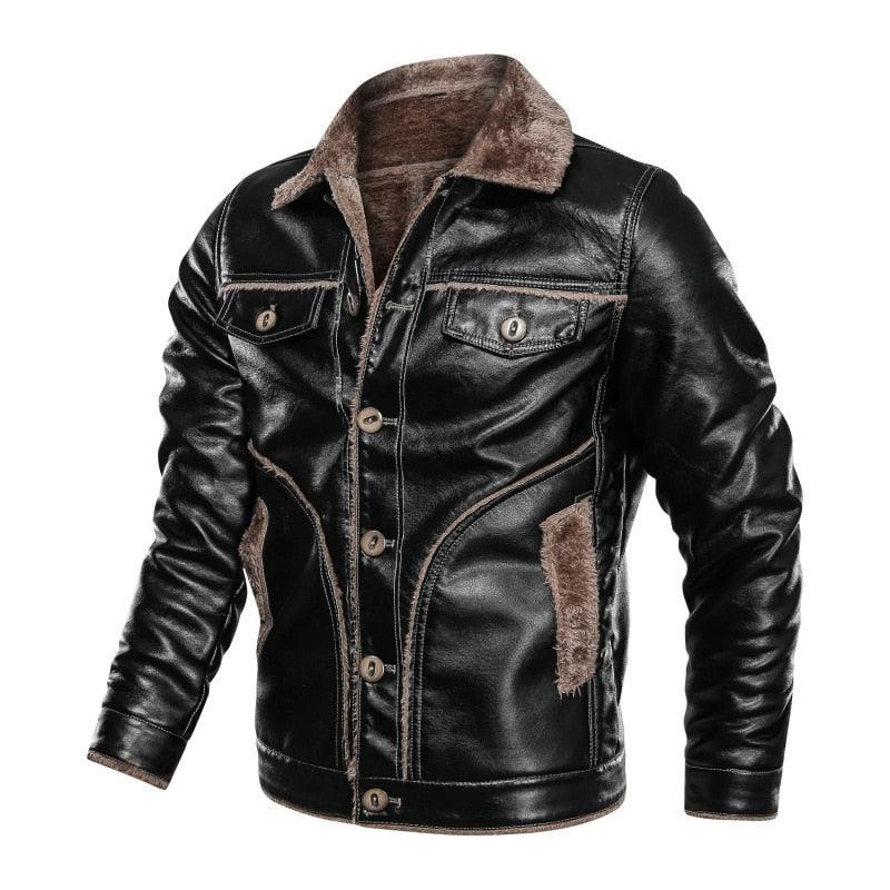 Men's Casual Thick Fleece Interior Velvet Jacket - AM APPAREL