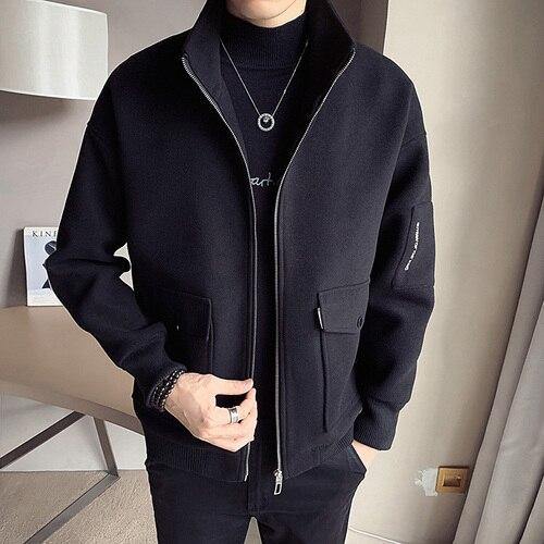 Men's Casual Wool Outwear Jacket - AM APPAREL