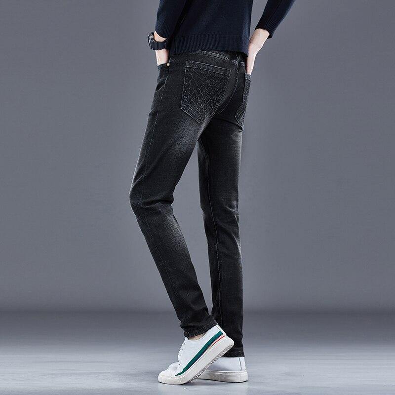 Men's Classic Slim Fit Business Luxury Jeans - AM APPAREL