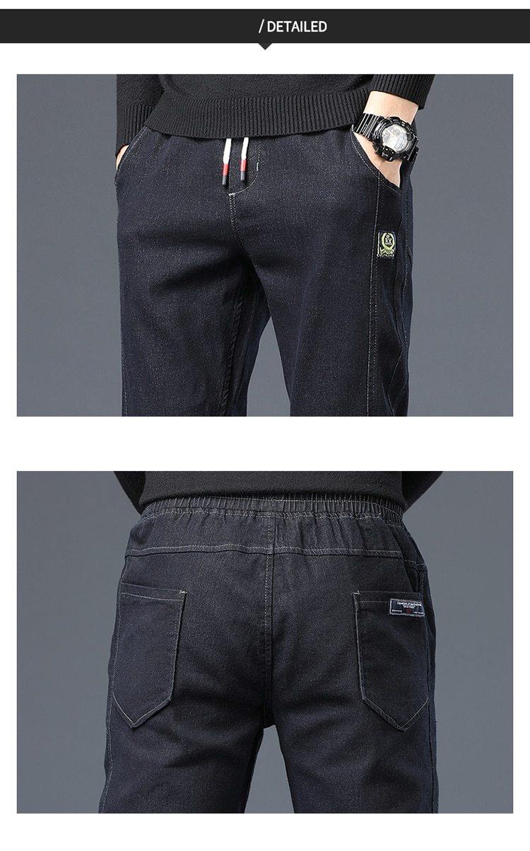 Men's Cotton Jeans With Slack Bottom - AM APPAREL