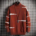 Men's Fall Solid Colored Turtleneck Sweater - AM APPAREL