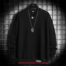 Men's Fashion Round Collar Solid Colored Sweatshirt - AM APPAREL