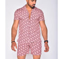 Men's Hawaiian Summer Shirt and Short Set - AM APPAREL