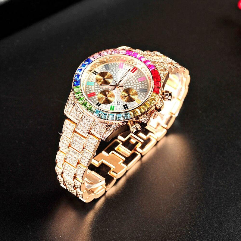 Men's Iced Out  Bling Luxury Watch - AM APPAREL