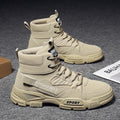 Men's Lace Up High Top Cool Outdoor Boots - AM APPAREL
