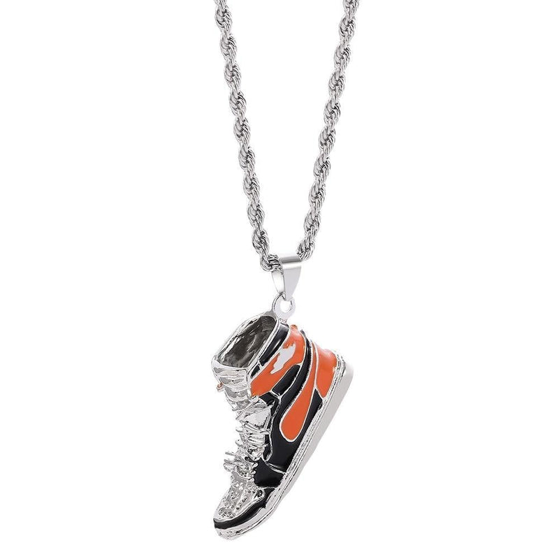 Men's Mini Sneaker Pendant Necklace - AM APPAREL
