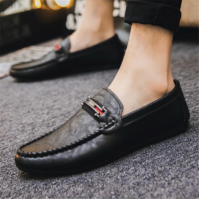 Men's Moccasins Breathable Slip On Loafers - AM APPAREL