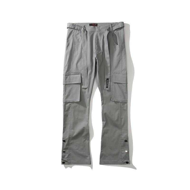 Men's Sashes Multi-Pockets Ankle Length Pants - AM APPAREL