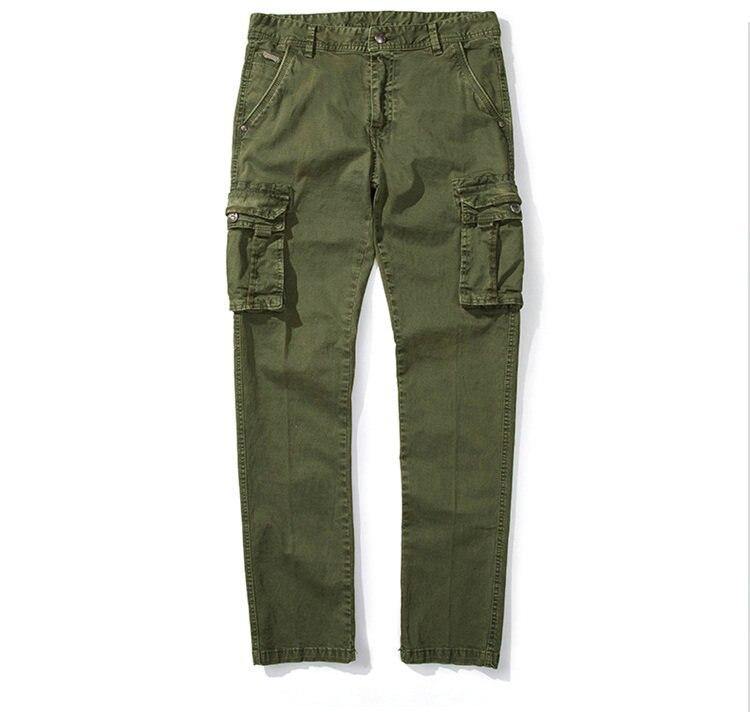 Men's Side Pocket Casual Cargo Pants - AM APPAREL