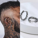 Men's Silver Color Link Earring - AM APPAREL
