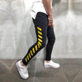 Men's Skinny Yellow Stripes Light Jeans - AM APPAREL