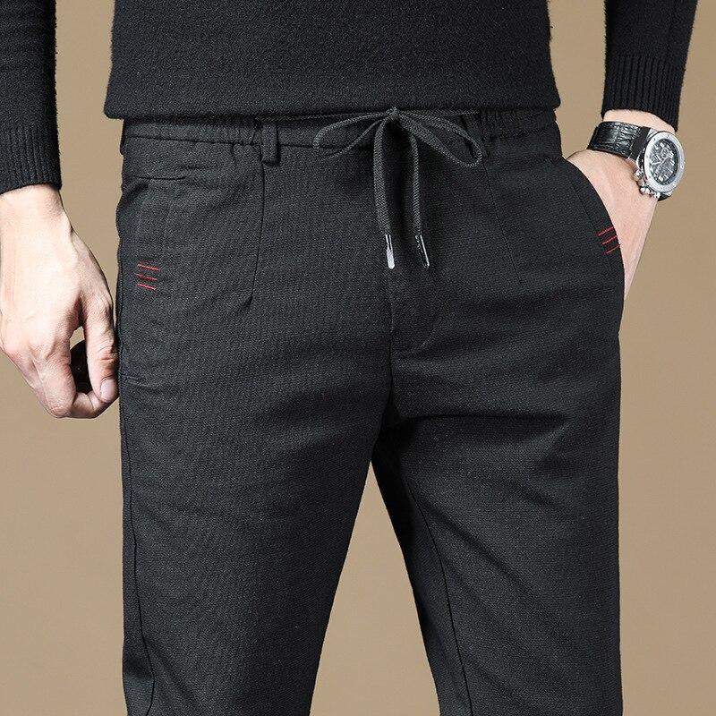 Men's Slim Fit Cotton Stretch Classic Pants - AM APPAREL
