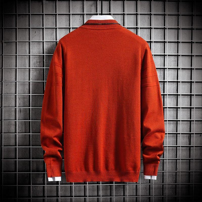 Men's Slim Fit Solid Colored Turtleneck Sweatshirt - AM APPAREL