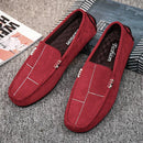 Men's Soft Comfortable Flock Loafers - AM APPAREL