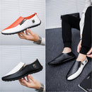 Men's Soft Leather Slip On Loafers - AM APPAREL