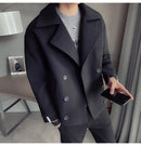 Men's Solid Colored Casual Wool Jacket - AM APPAREL