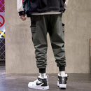 Men's Solid Colored Techwear Cargo Pants - AM APPAREL